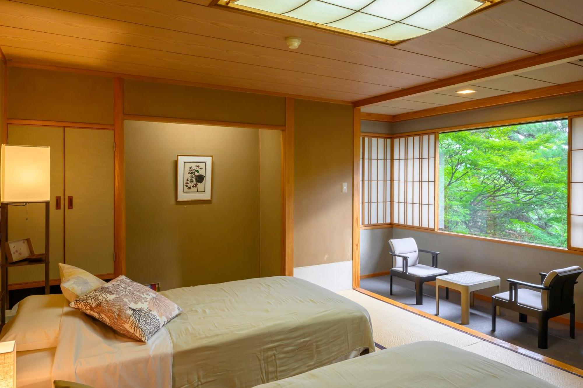 Senkeien Tsukioka Hotel Kaminoyama Buitenkant foto