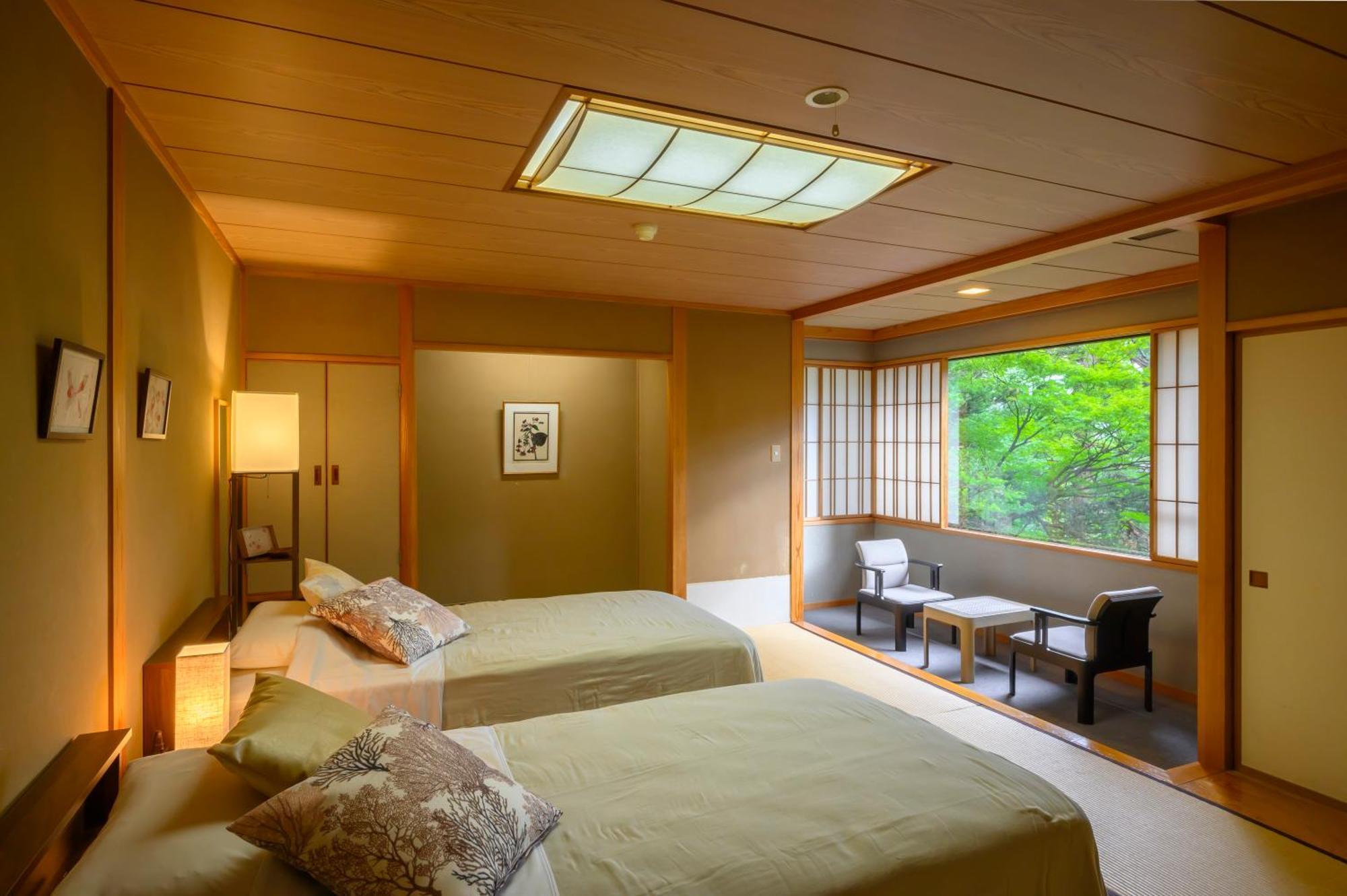 Senkeien Tsukioka Hotel Kaminoyama Buitenkant foto